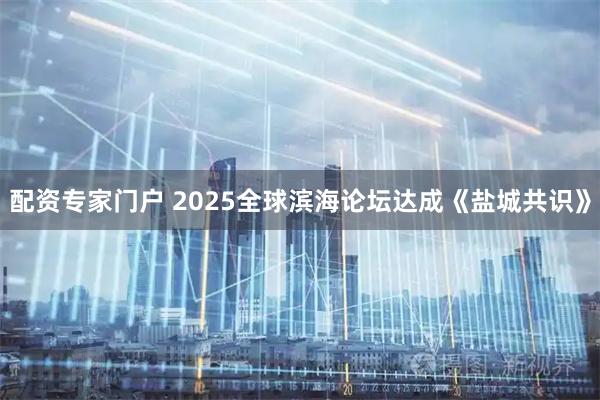 配资专家门户 2025全球滨海论坛达成《盐城共识》
